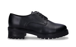 Vegane Derby Schuhe für Damen Flach Schwarz Apfel Leder Größe 36-42 Frei... - $133.31