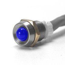 Standard Blue LED Indicator Light With Chrome Bezel 60 mcd Light Output - £19.53 GBP