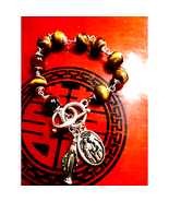 925 &amp; Tigers Eye Religious St. Bracelet - $35.20 CAD