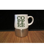 2006 Starbucks Urban Coffee Travel Mug Tea Cup Ceramic &amp; Stainless Botto... - €17,48 EUR