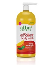 Alba Botanica Very Emollient Body Wash, Honey Mango, 32 Oz - £29.50 GBP