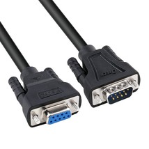 DTech DB9 RS232 Serial Cable Male to Female Extension Null Modem Cord Cross TX R - £21.26 GBP