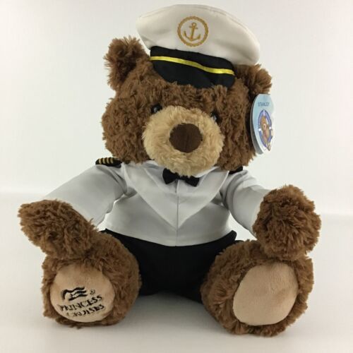 Princess Cruise Lines Ship Captain Stanley Teddy Bear 12" Plush Stuffed Toy TAGS - $54.40
