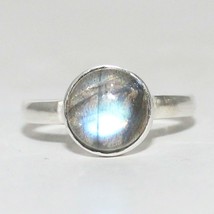 925 Sterling Silver Labradorite Ring Birthstone Ring Handmade Jewelry Al... - £23.95 GBP