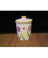 Starbucks Pottery Ceramic White with Tulips and Bees Hand Painted from H... - €19,82 EUR