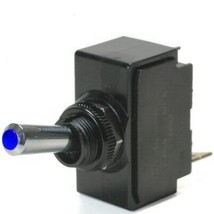 Blue Lighted Tip On / Off 15 Amp Toggle Switch With Tab Terminals - $23.95
