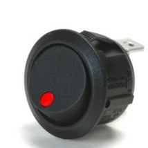 Off / On 10 Amp Round Rocker Switch The Dot Lights Up Red When Switch Is... - $18.95