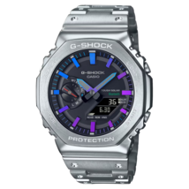Casio G-Shock Analog Digital Full Metal Rainbow Dial Solar Watch GM-B2100PC-1 - £323.10 GBP