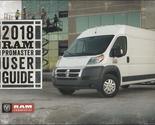 2018 Ram Promaster Owners Manual Guide Book [Paperback] Ram - £32.77 GBP