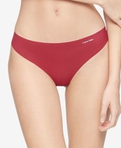 Calvin Klein Womens Invisibles Thong Size X-Large Color Rebellious - £10.89 GBP