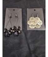 2 Pairs of Pierced Dangle Earrings.  Great condition.  Unsigned - $16.30 CAD