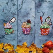 Halloween Cupcakes cross stitch pattern pdf - Witch&#39;s kitchen embroidery fairy  - £10.38 GBP