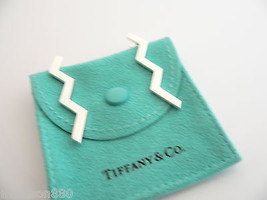 Tiffany &amp; Co Zig Zag Earrings Long Dangle Picasso Gift Pouch Love Silver... - £390.25 GBP