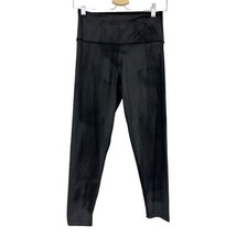 Leggings Small Pink Victoria&#39;s Secret Black shiny metallic womens - $19.80