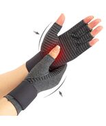 VigorGlove Copper Fit Arthritis Gloves Adjustable Belt Anti-Slip Black 2... - $312.32 MXN