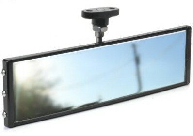 Primary image for Axia Alloys 9 Inch Panoramic Rear View Mirror Black Billet Aluminum Bolt On Dune