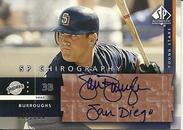 2003 SP Authentic Chirography Young Stars Bronze Sean Burroughs SB Padres 65/100 - £4.71 GBP