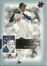 2003 SP Authentic Superstar Flash Pedro Martinez SF12 Red Sox 0872/2003 - £0.78 GBP
