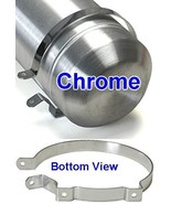 8 Inch Diameter Chrome Strap For Round Gas Fuel Tanks, Extreme Air Filte... - £47.17 GBP