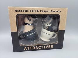 Vintage Tea Cup Pugs Magnetic Salt And Pepper Shakers - £8.36 GBP