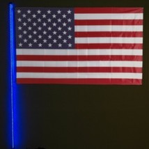 Safeglo Extra Heavy Duty 6 Foot Blue LED Whip Antenna For Sandrail, Dune... - $245.00