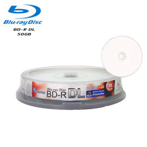 10 Smartbuy 6X BD-R DL 50GB Dual Layer White Inkjet Hub Printable Record Disc - $18.99