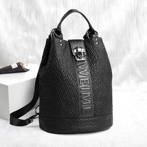  new personalized bucket genuine leather backpacks large capacity anti theft travel bag thumb200