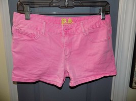 P.S. Aeropostale Bright Pink Adjustable Waist Shorts Size 14 Girl&#39;s Euc - £13.37 GBP