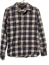 Lucky Brand Classic Fit Mens Size Small Red Plaid Pearl Snap Western Shirt - $16.78