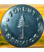 Antique Metal 1907 US Forest Service Uniform Button Scoville Mfg Co Pine... - $40.93 CAD