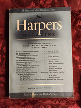 Harper&#39;s July 1940 Van Wyck Brooks Peter F Drucker Elmer Davis Anup Singh - £6.88 GBP
