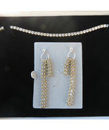 Designer 10k gold earth mined 5 carat Tennis diamond dangling long drop ... - £1,791.14 GBP