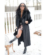 Designer Full length Blackglama Zinman Sable Black Mink Fur coat jacket ... - £1,582.71 GBP