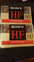 Lot of 4~ Sony HF 60 Minutes Normal Bias Type 1 Blank Cassette Tapes - £7.87 GBP