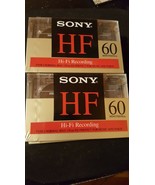 Lot of 4~ Sony HF 60 Minutes Normal Bias Type 1 Blank Cassette Tapes - $187.97 MXN