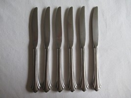 6x Dinner Knives BANCROFT 18/8 Stainless Flatware Oneida USA Silverware - $10.00