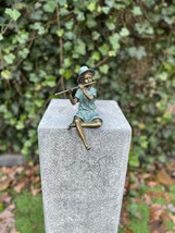 Boy with Flute – Bronze Sculpture. 12x10x20cm - 1.2Kg - $4,465.66 MXN