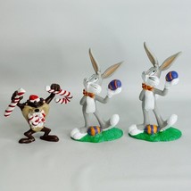 Vtg Applause Looney Tunes 2 Bugs Bunny Easter and Taz Christmas PVC Figures Cake - £10.11 GBP