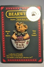 Boyds Bears &amp; Friends BEARWEAR  Bearie  #02004-11  Brooch Pin  Jammin FOB - £7.57 GBP