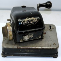 Safe-Guard Check Writer (Model R) Vintage Antique Old School Gears work ... - £235.98 GBP