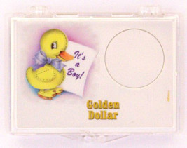 Small Dollar, It&#39;s A Boy Duck 2x3 Snap Lock Coin Holder, 3 pack - £7.21 GBP