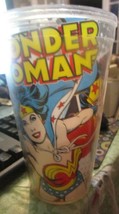 Wonder Woman Travel Tumbler Cup 16 Ounce DC Comics plastic no lid - £6.14 GBP