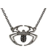 Jewel M Spider-Man Silver Tone Spider Necklace [Jewelry] - £10.05 GBP