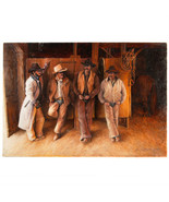 &quot;Shooting the Breeze&quot; By Anthony Sidoni 2005 Signed Oil Painting 16&quot;x23&quot; - $15,966.24 CAD