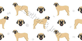 New Mastiff Two Tone Dog Pattern Vinyl Checkbook Cover - £6.88 GBP