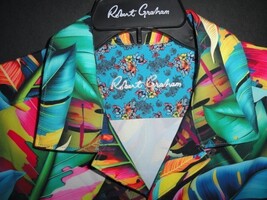 Robert Graham Toucan Stretch Short Sleeve Shirt Size Large NWTS image 7