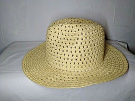 Straw &quot;Cowboy Hat&quot; Panama - One Size Fits Most- Lightweight/Tall Fast Sh... - £13.00 GBP