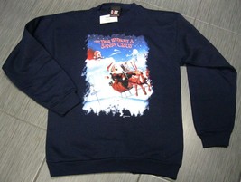Vintage The Year Without A Santa Claus Navy Blue Sweat Shirt Youth Size L New - £79.00 GBP