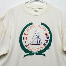 Vtg 90s San Francisco Yacht Club T Shirt Size XL Bay Area Sailing Ship - £26.35 GBP