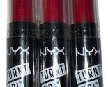 (Pack Of 3) NYX Turnt Up! Lipstick #TULS06 HOLLYOOD (New/Sealed) See All... - $14.84